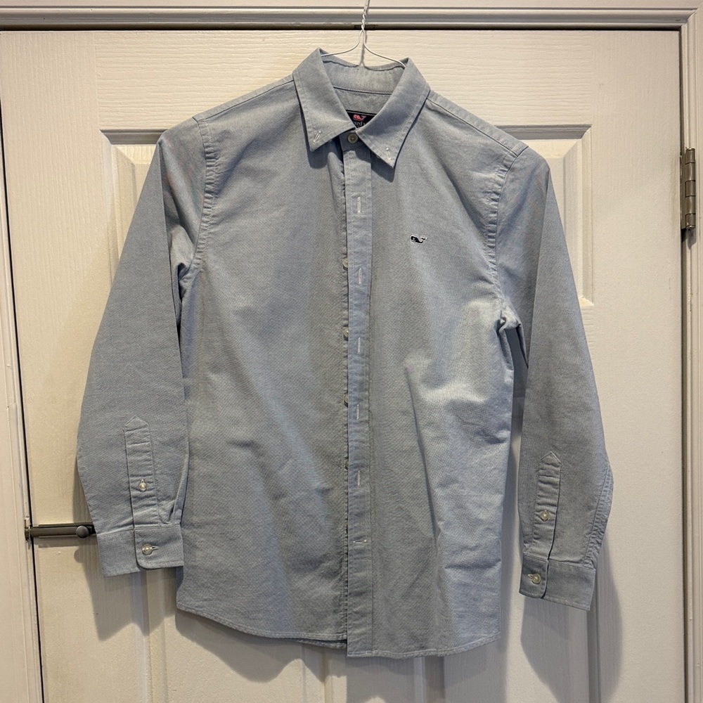 Vineyard Vines Boys Sky Blue Casual Button-Down Shirt